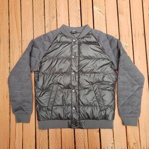 The North Face Men's Gray & Black Quilted & Puffy Looking Down Jacket - Large